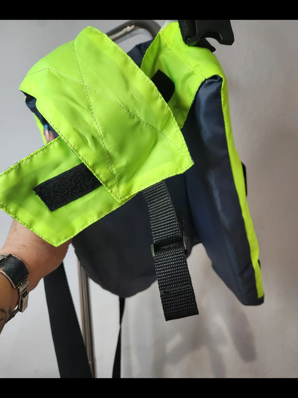 Cabela's Dog's Neon Lime and Gray Life Vest